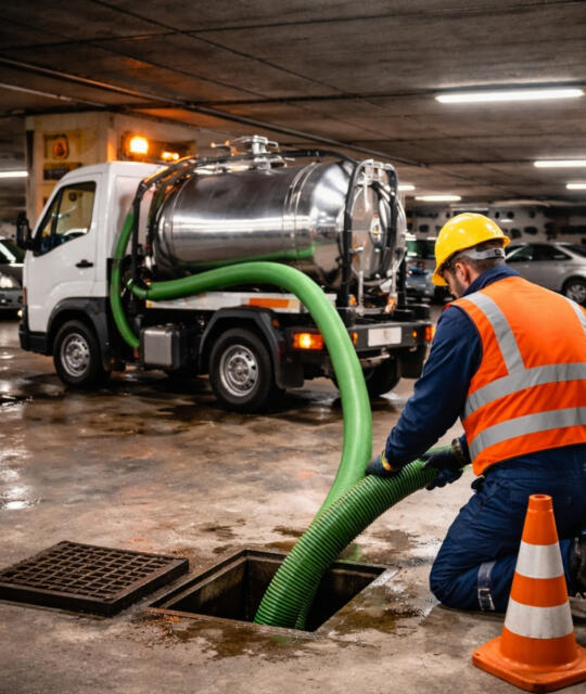 Otopark İçin Mini Vidanjör Hizmeti
